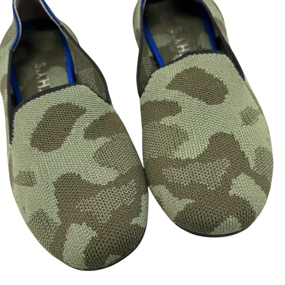 Rothy’s The Loafer Olive Camo Comfort Slip On Flats Women’s 7.5 - Picture 3 of 14